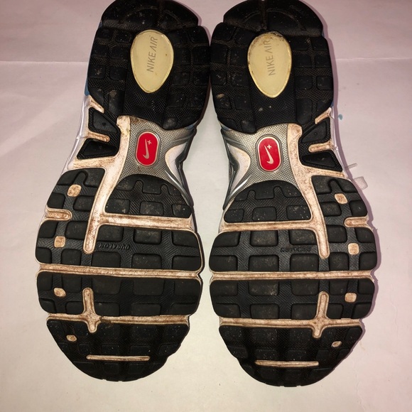 Nike Air + Moto 9 Mens Running Shoes Sneakers Silver Black Blue Size US 10.5 - Picture 4 of 10